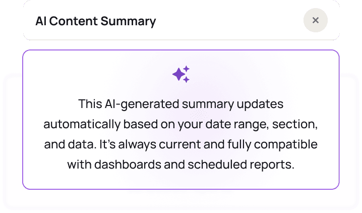 Generate AI-powered marketing performance insights